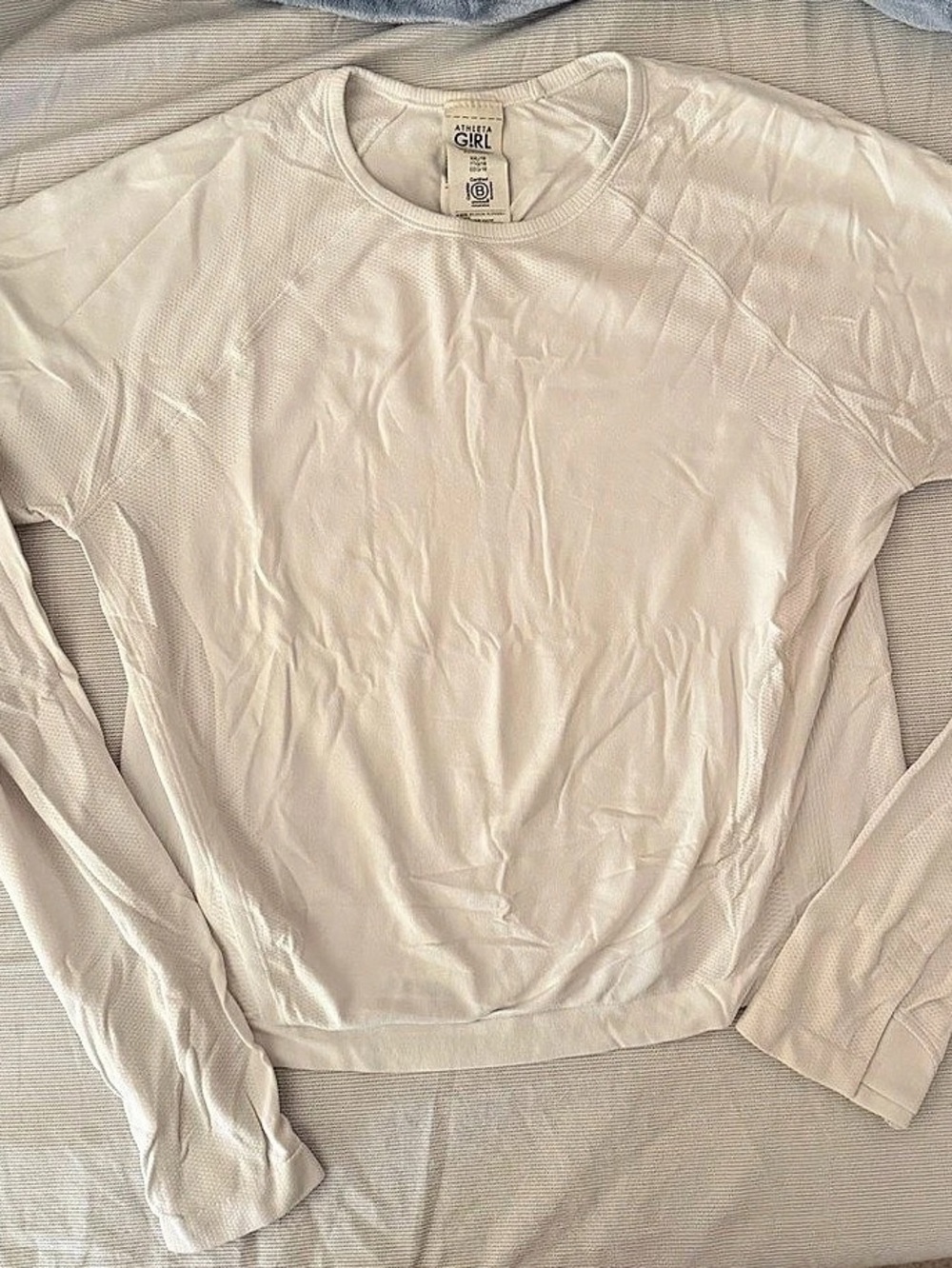 Athleta Girl Girls Long Sleeve Top XXL/16 White